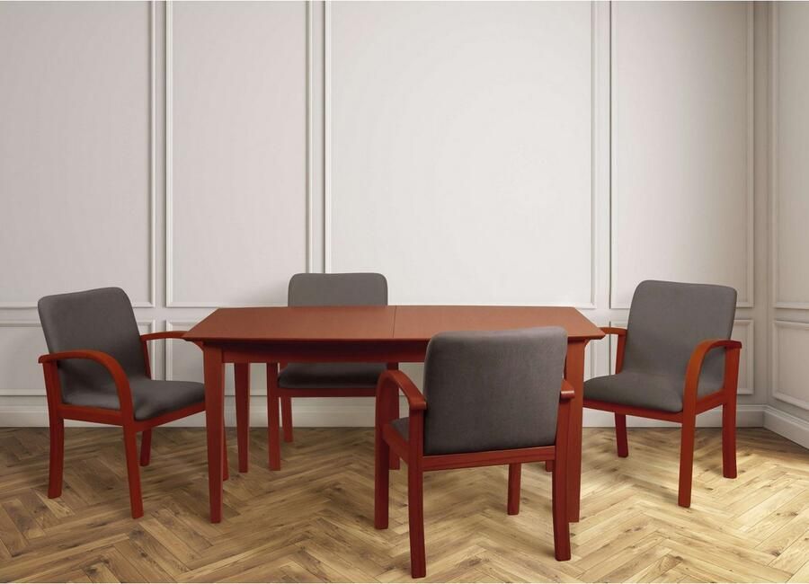 Home affaire Eetkamerstoel LINA707 Extra-comfort vlekbestendig weefsel massief hout (1 stuk) - Foto 5