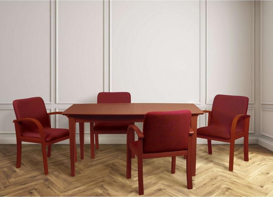 Home affaire Eetkamerstoel LINA707 Extra-comfort vlekbestendig weefsel massief hout (1 stuk) - Foto 5