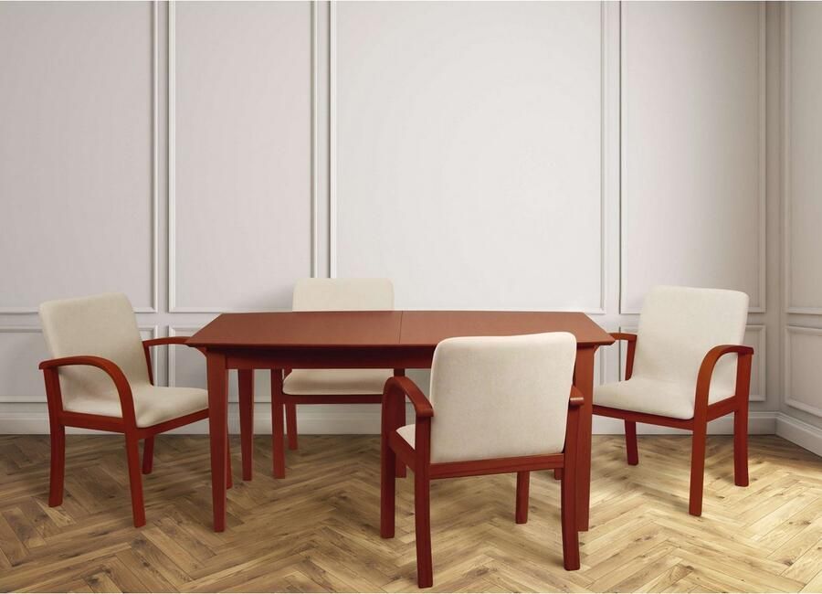 Home affaire Eetkamerstoel LINA707 Extra-comfort vlekbestendig weefsel massief hout (1 stuk) - Foto 5