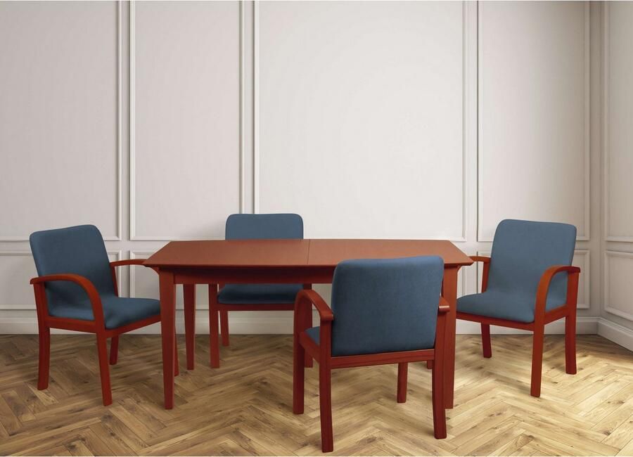 Home affaire Eetkamerstoel LINA707 Extra-comfort vlekbestendig weefsel massief hout (1 stuk) - Foto 5