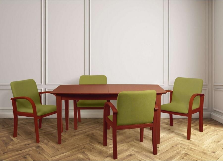 Home affaire Eetkamerstoel LINA707 Extra-comfort vlekbestendig weefsel massief hout (1 stuk) - Foto 5