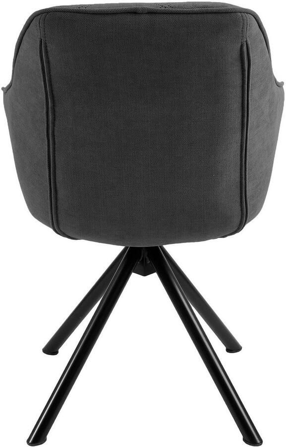 Home affaire Eetkamerstoel Lorena Draaistoel met massief houten frame armleuningstoel - Foto 4