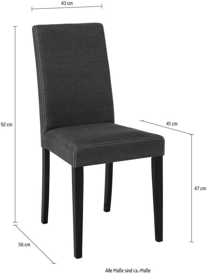 Home affaire Eetkamerstoel Lucca (set 2 stuks) - Foto 6