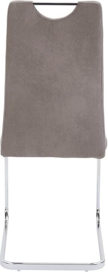 Home affaire Eetkamerstoel Milano (2 of 4 stuks) bekleding in microvezel of koord sledestoel (set) - Foto 7
