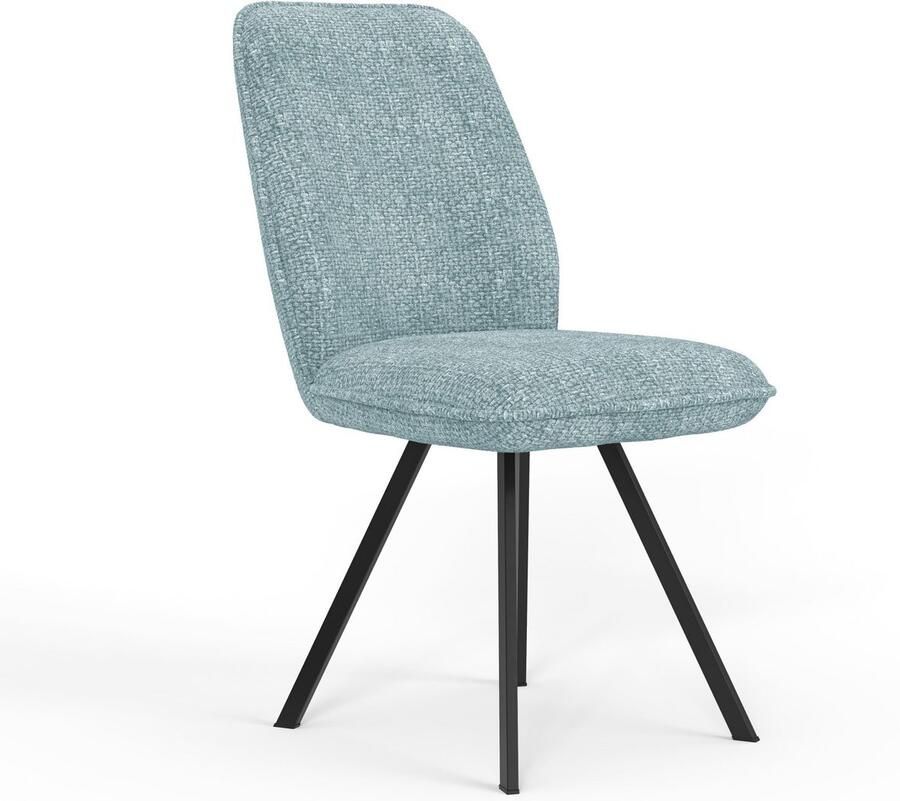 Home affaire Eetkamerstoel Mily eetstoel woonstoel gestoffeerde stoel 4-pootstoel (set 2 stuks) - Foto 5