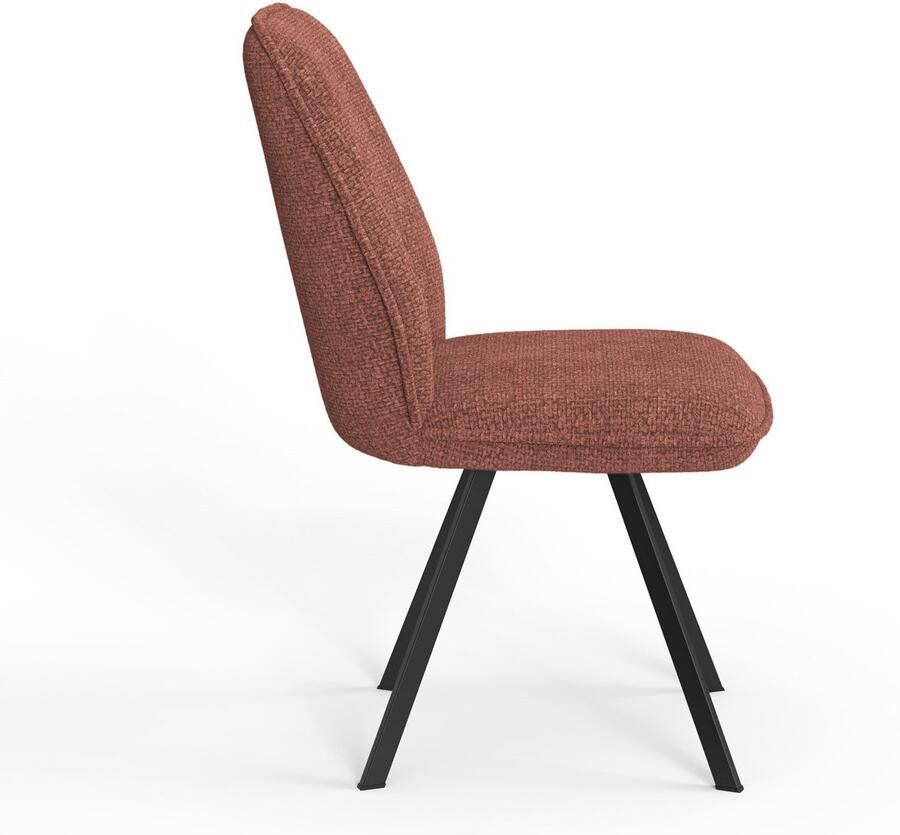 Home affaire Eetkamerstoel Mily eetstoel woonstoel gestoffeerde stoel 4-pootstoel (set 2 stuks) - Foto 8