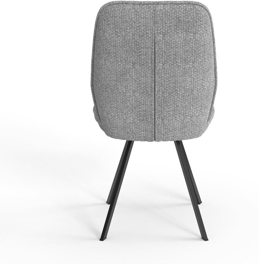 Home affaire Eetkamerstoel Mily eetstoel woonstoel gestoffeerde stoel 4-pootstoel (set 2 stuks) - Foto 2