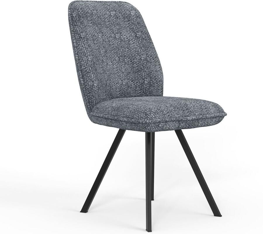 Home affaire Eetkamerstoel Mily eetstoel woonstoel gestoffeerde stoel 4-pootstoel (set 2 stuks) - Foto 9