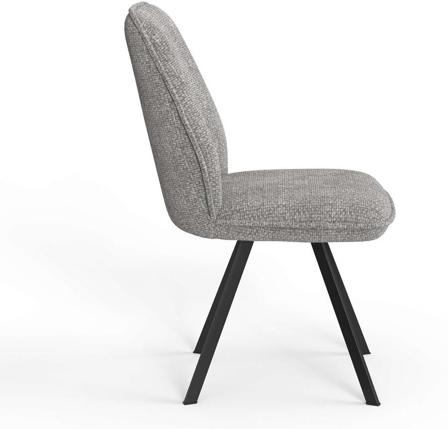 Home affaire Eetkamerstoel Mily eetstoel woonstoel gestoffeerde stoel 4-pootstoel (set 2 stuks) - Foto 2