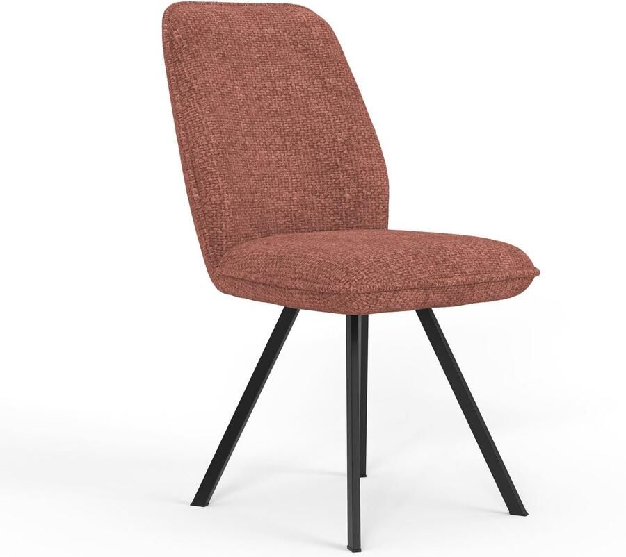 Home affaire Eetkamerstoel Mily eetstoel woonstoel gestoffeerde stoel 4-pootstoel (set 2 stuks) - Foto 5