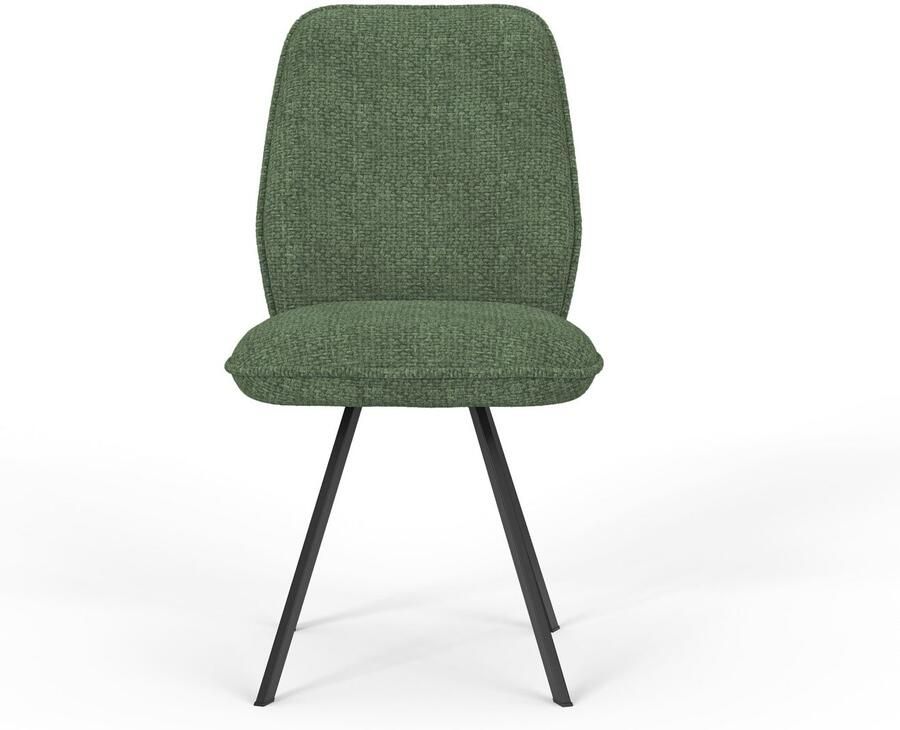 Home affaire Eetkamerstoel Mily eetstoel woonstoel gestoffeerde stoel 4-pootstoel (set 2 stuks) - Foto 7