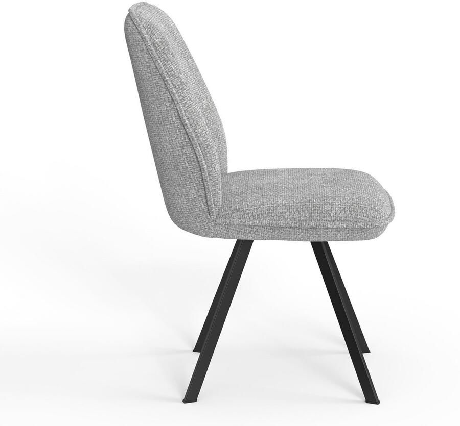 Home affaire Eetkamerstoel Mily eetstoel woonstoel gestoffeerde stoel 4-pootstoel (set 2 stuks) - Foto 4