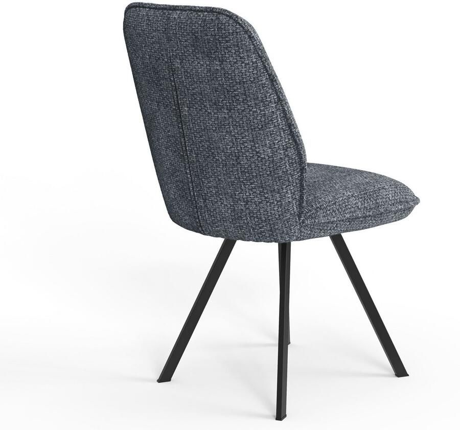 Home affaire Eetkamerstoel Mily eetstoel woonstoel gestoffeerde stoel 4-pootstoel (set 2 stuks) - Foto 4