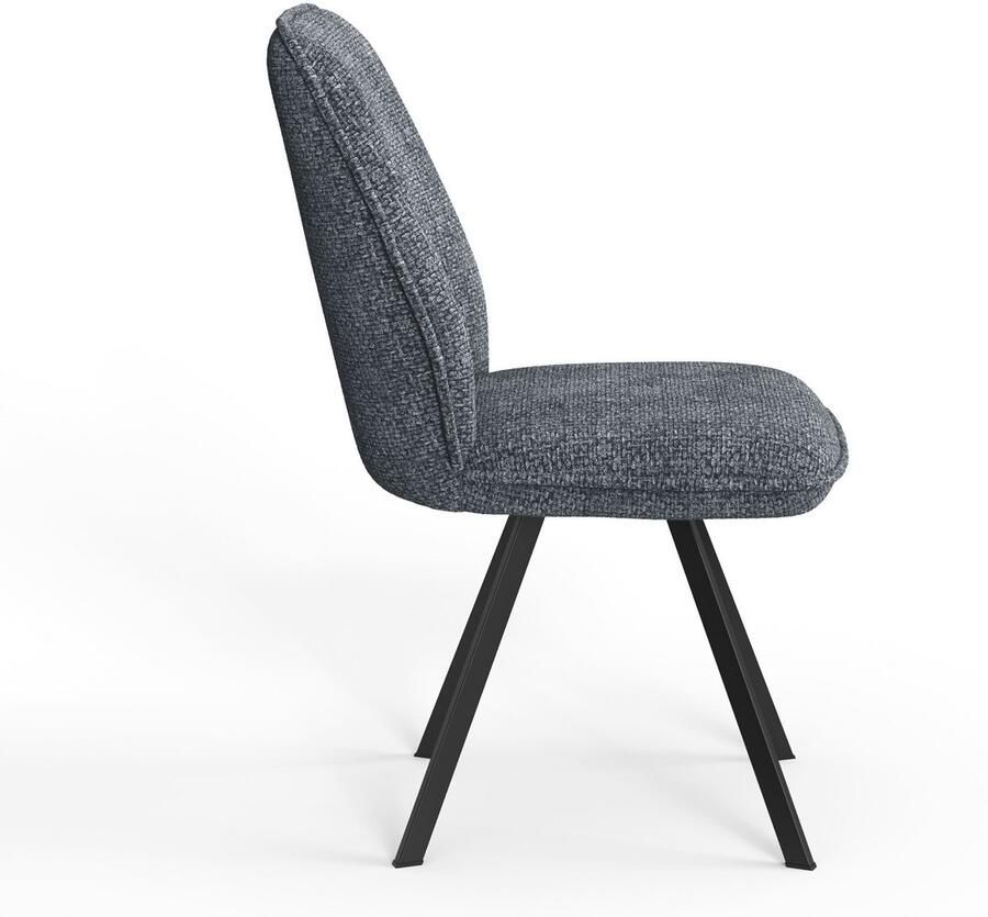 Home affaire Eetkamerstoel Mily eetstoel woonstoel gestoffeerde stoel 4-pootstoel (set 2 stuks) - Foto 5