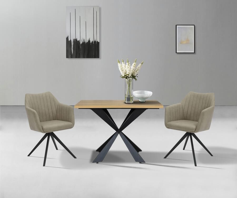 Home affaire Eetkamerstoel Naples TOPSELLER! OTTOs keuze Draaisteel met 360 graden draaifunctie hoogwaardige materialen onderhoudsvriendelijk (set 2 stuks) - Foto 11