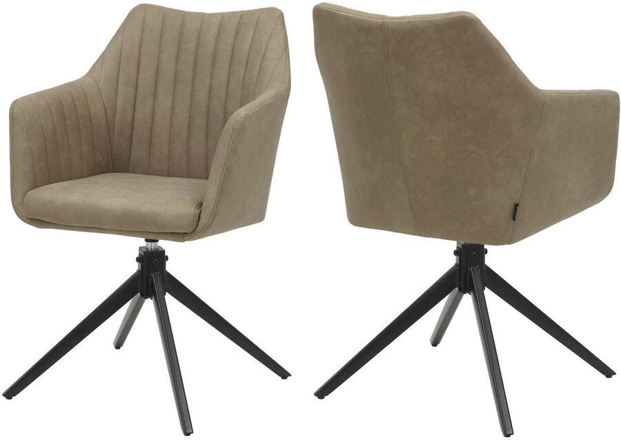 Home affaire Eetkamerstoel Naples TOPSELLER! OTTOs keuze Draaisteel met 360 graden draaifunctie hoogwaardige materialen onderhoudsvriendelijk (set 2 stuks) - Foto 6