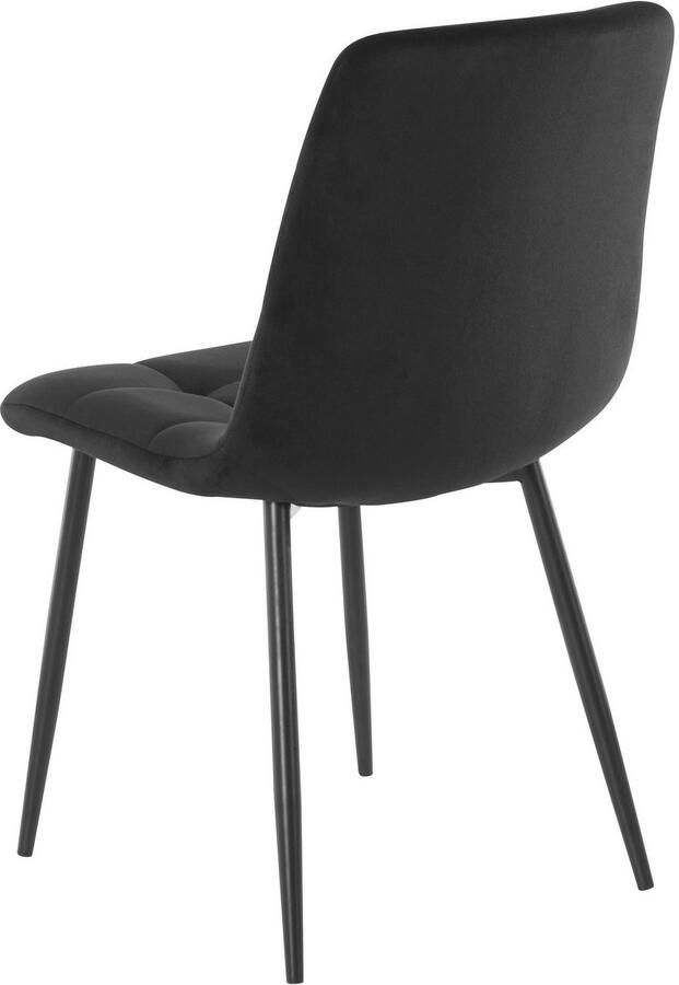 Home affaire Eetkamerstoel Parma Bekleding in fluwelen stof keukenstoel (set 2 stuks) - Foto 6