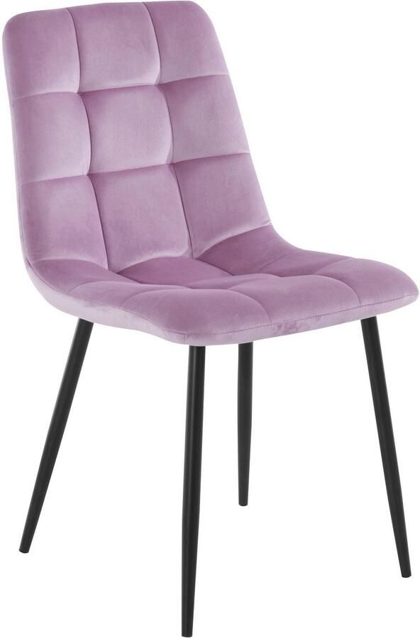 Home affaire Eetkamerstoel Parma Bekleding in fluwelen stof keukenstoel (set 2 stuks) - Foto 7