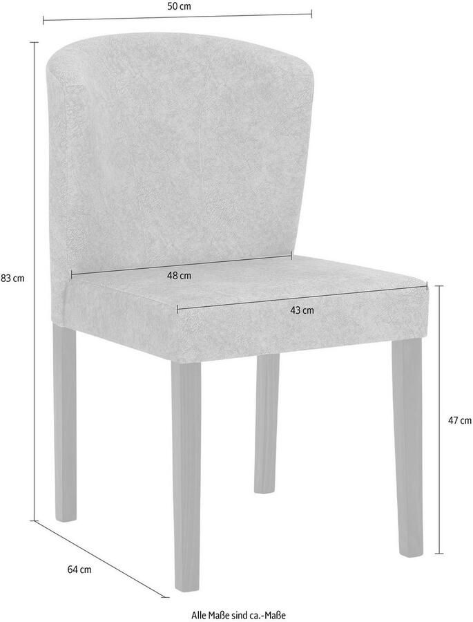 Home affaire Eetkamerstoel Prato (set 2 stuks) - Foto 2