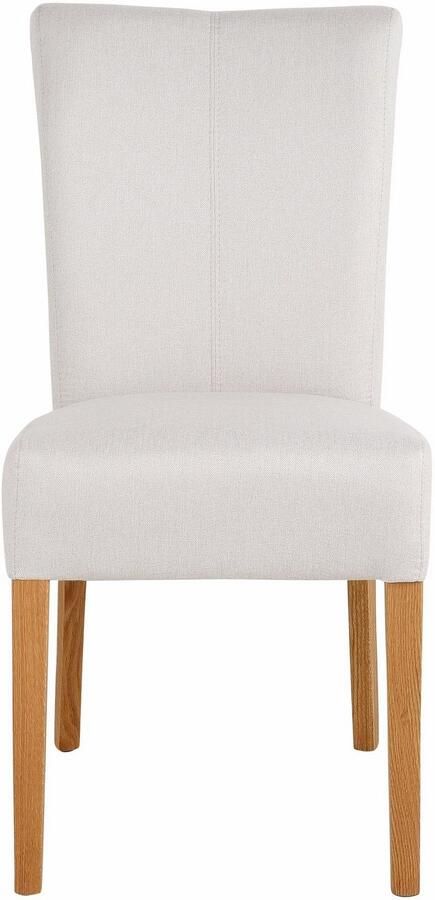 Home affaire Eetkamerstoel Queen Polsterstoel BESTSELLER verschillende type bekleding massief houten onderstel (set)