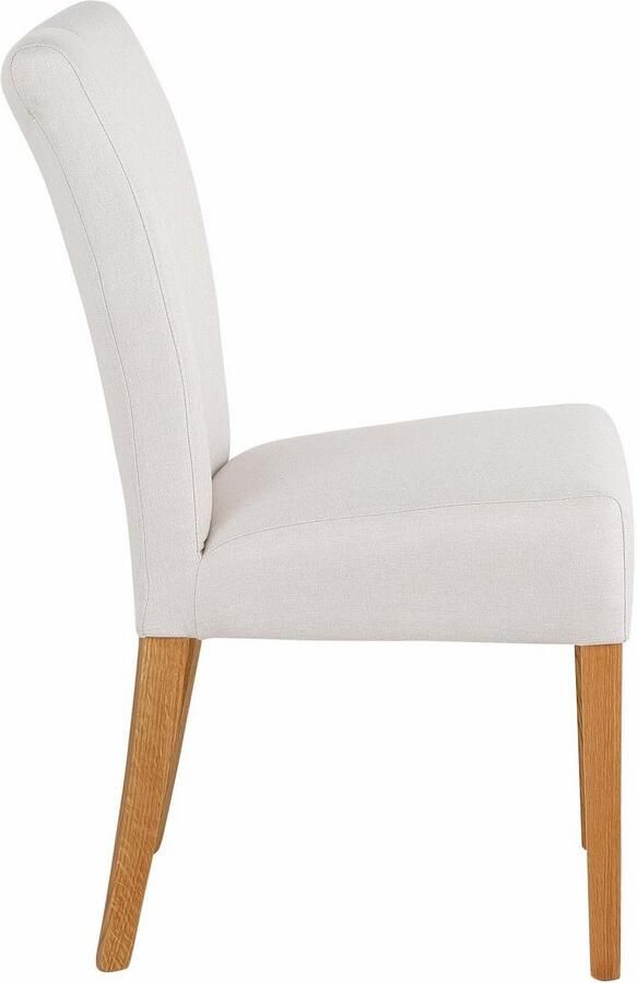 Home affaire Eetkamerstoel Queen Polsterstoel BESTSELLER verschillende type bekleding massief houten onderstel (set) - Foto 4