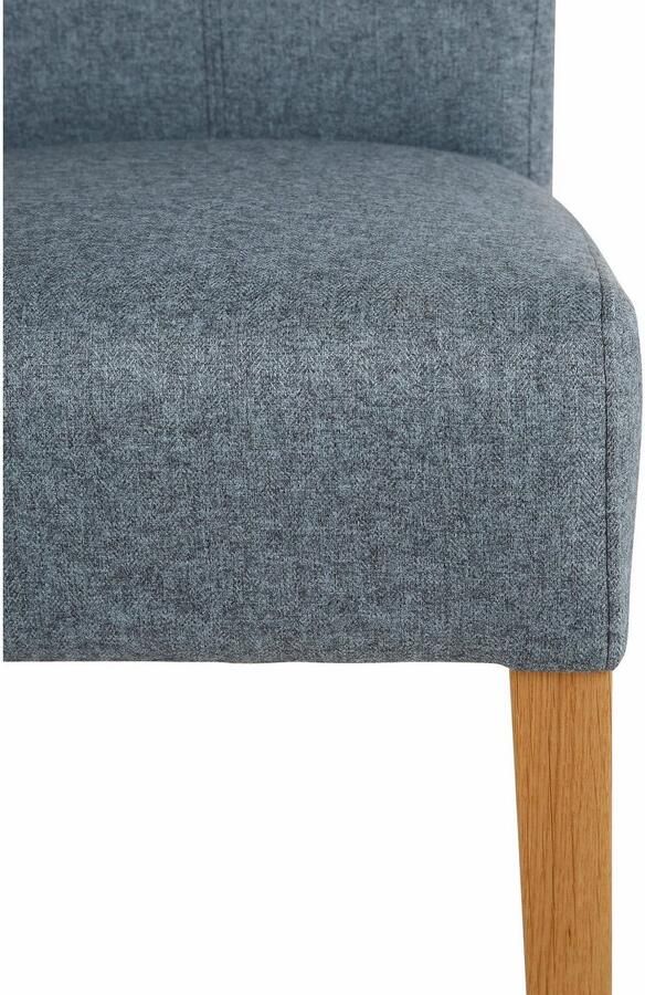 Home affaire Eetkamerstoel Queen Polsterstoel BESTSELLER verschillende type bekleding massief houten onderstel (set) - Foto 3