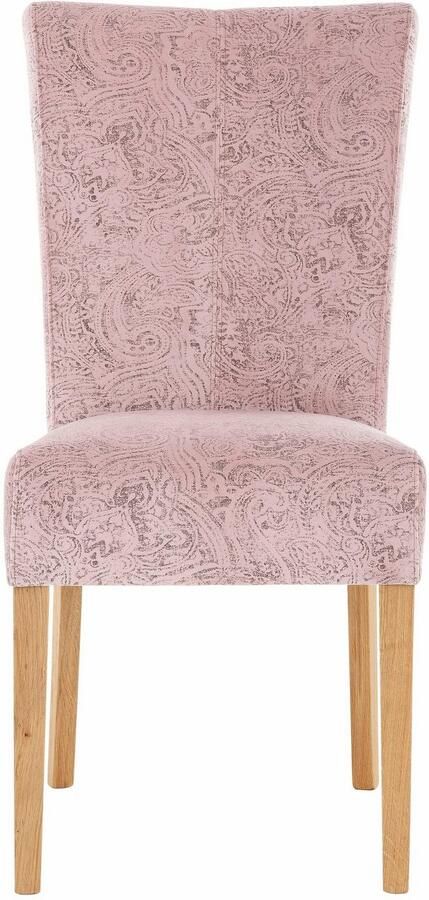 Home affaire Eetkamerstoel Queen Polsterstoel BESTSELLER verschillende type bekleding massief houten onderstel (set)