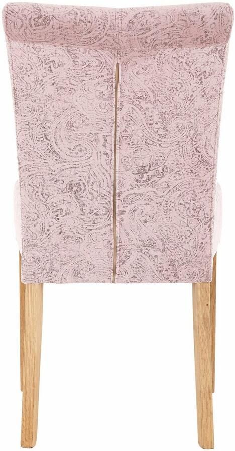 Home affaire Eetkamerstoel Queen Polsterstoel BESTSELLER verschillende type bekleding massief houten onderstel (set) - Foto 6