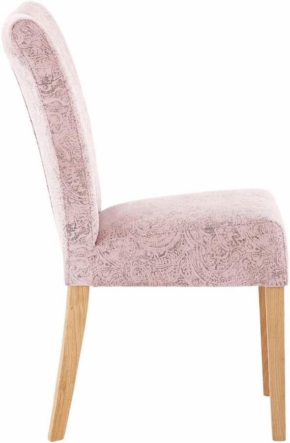 Home affaire Eetkamerstoel Queen Polsterstoel BESTSELLER verschillende type bekleding massief houten onderstel (set) - Foto 3