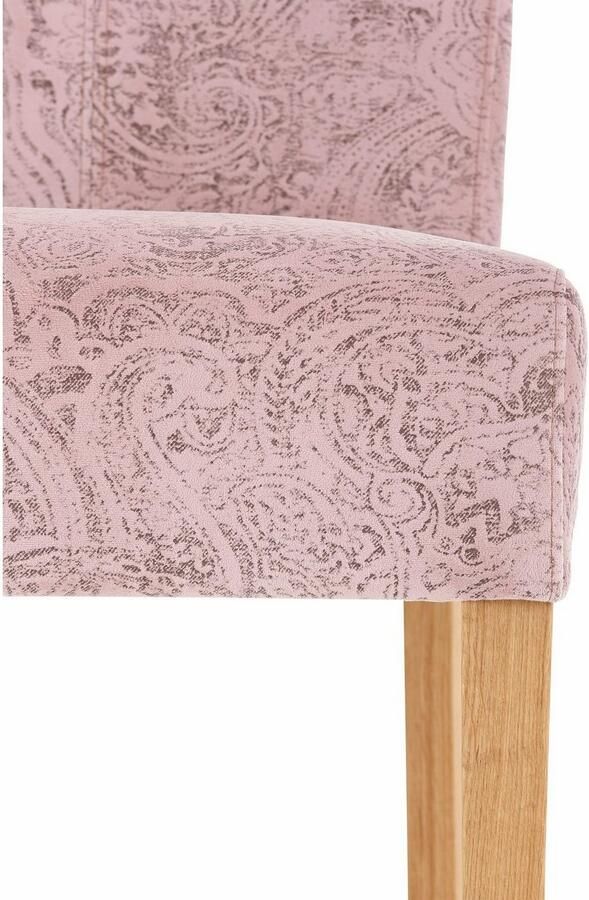 Home affaire Eetkamerstoel Queen Polsterstoel BESTSELLER verschillende type bekleding massief houten onderstel (set) - Foto 4