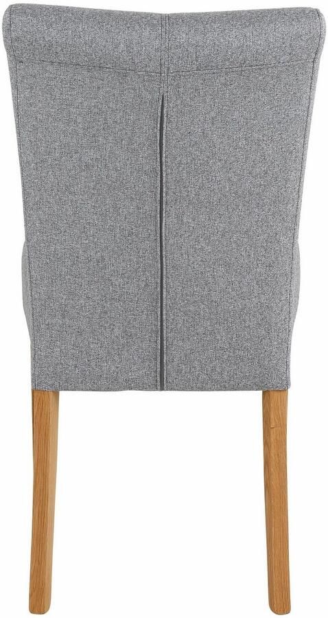 Home affaire Eetkamerstoel Queen Polsterstoel BESTSELLER verschillende type bekleding massief houten onderstel (set) - Foto 8
