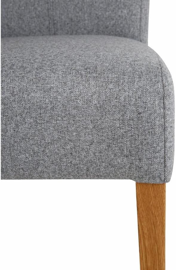 Home affaire Eetkamerstoel Queen Polsterstoel BESTSELLER verschillende type bekleding massief houten onderstel (set) - Foto 5
