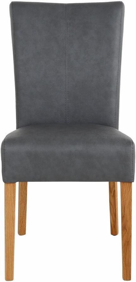 Home affaire Eetkamerstoel Queen Polsterstoel BESTSELLER verschillende type bekleding massief houten onderstel (set) - Foto 1