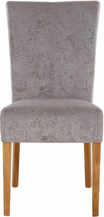 Home affaire Eetkamerstoel Queen Polsterstoel BESTSELLER verschillende type bekleding massief houten onderstel (set) - Foto 1