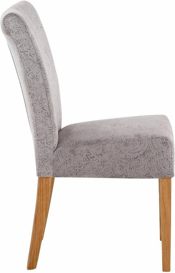 Home affaire Eetkamerstoel Queen Polsterstoel BESTSELLER verschillende type bekleding massief houten onderstel (set) - Foto 3