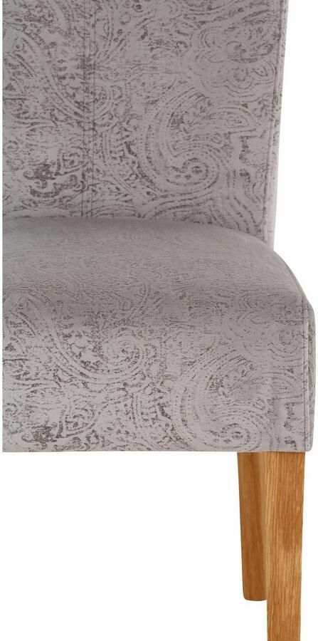 Home affaire Eetkamerstoel Queen Polsterstoel BESTSELLER verschillende type bekleding massief houten onderstel (set) - Foto 5