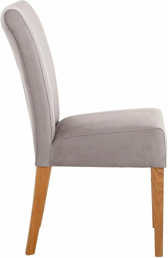 Home affaire Eetkamerstoel Queen Polsterstoel BESTSELLER verschillende type bekleding massief houten onderstel (set) - Foto 4