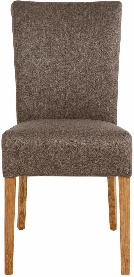 Home affaire Eetkamerstoel Queen Polsterstoel BESTSELLER verschillende type bekleding massief houten onderstel (set)