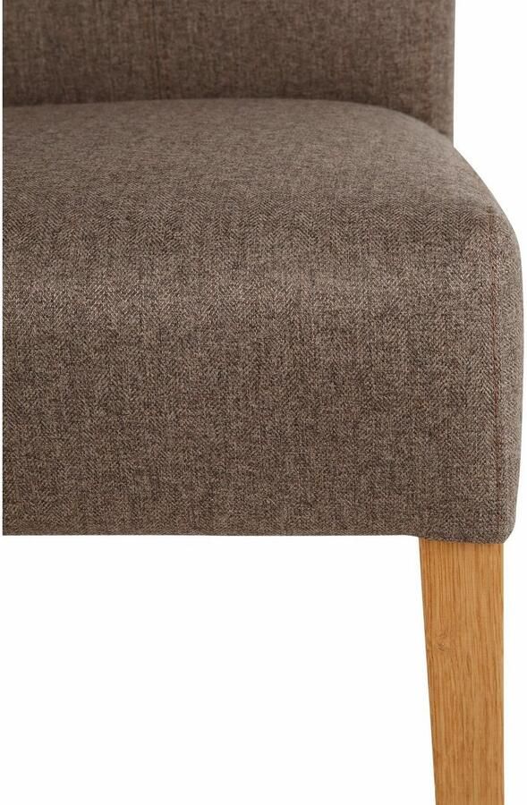 Home affaire Eetkamerstoel Queen Polsterstoel BESTSELLER verschillende type bekleding massief houten onderstel (set) - Foto 4
