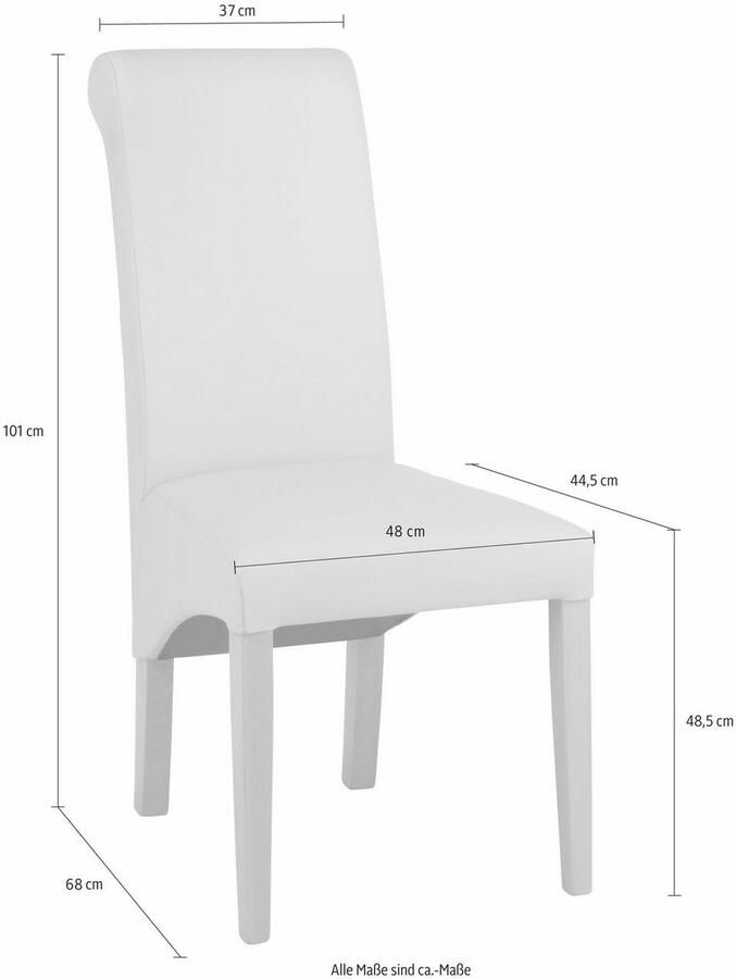 Home affaire Eetkamerstoel Rito in een set van 2 4 of 6