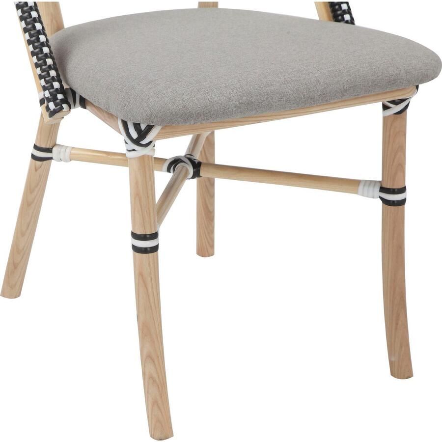 Home affaire Eetkamerstoel Rue de Belliard TOPSELLER! OTTOs keuze Webstof bekleding massief essen houten onderstel zithoogte 46 5 cm