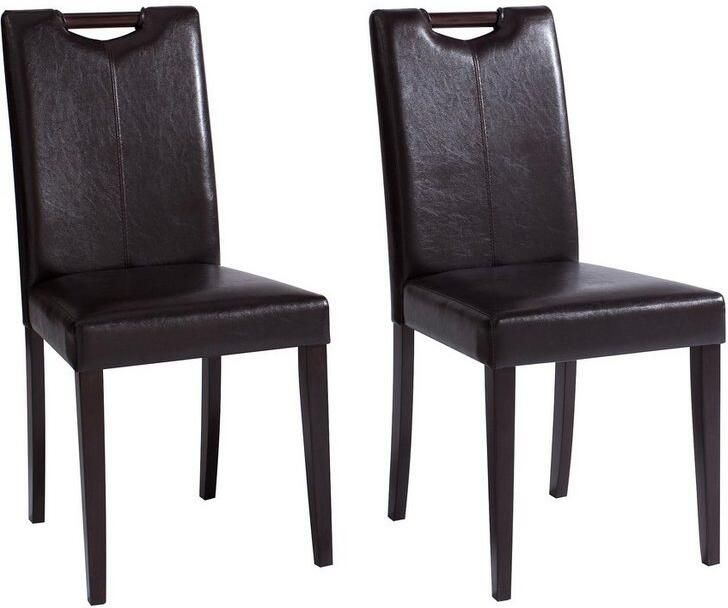 Home affaire Eetkamerstoel Stuhlparade in twee verschillende stofkwaliteiten zithoogte 46 cm (set 2 stuks) - Foto 7