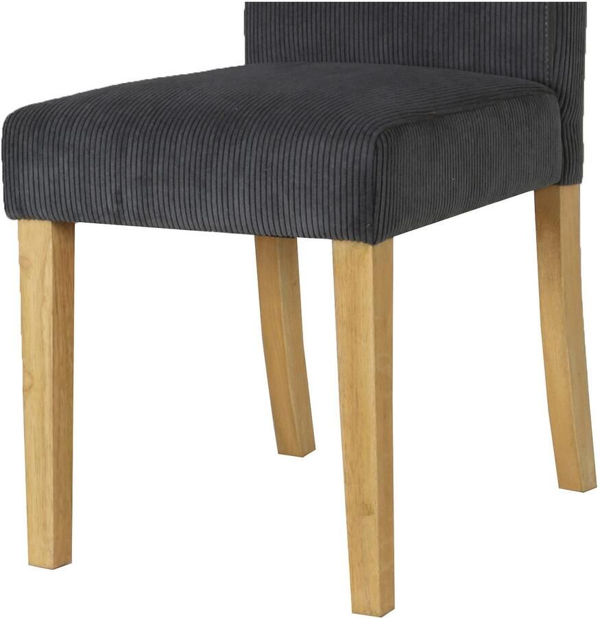 Home affaire Eetkamerstoel Winikon TOPSELLER! OTTOs Choice Massief houten frame moderne cordstof comfortabel gepolsterd (set)