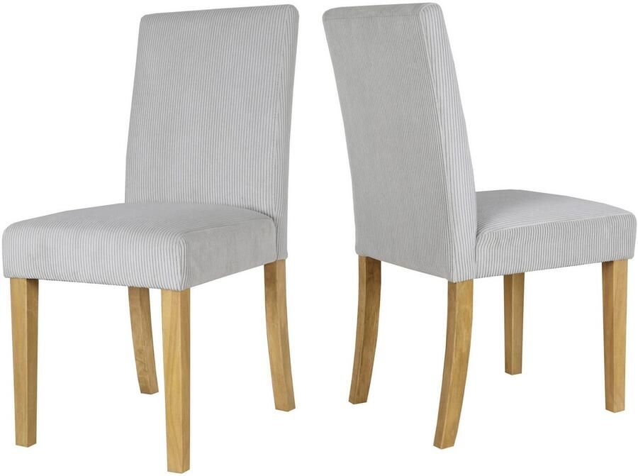 Home affaire Eetkamerstoel Winikon TOPSELLER! OTTOs Choice Massief houten frame moderne cordstof comfortabel gepolsterd (set) - Foto 4