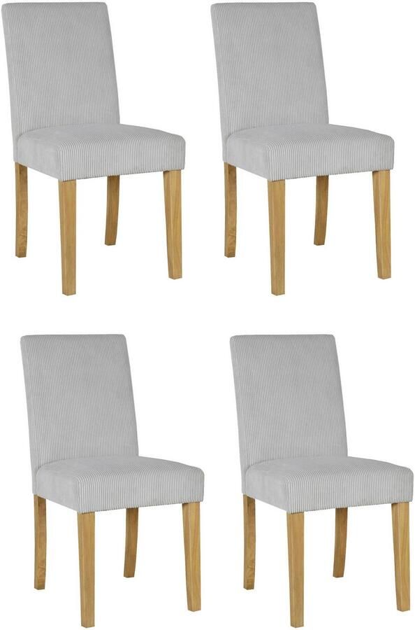 Home affaire Eetkamerstoel Winikon TOPSELLER! OTTOs Choice Massief houten frame moderne cordstof comfortabel gepolsterd (set) - Foto 6