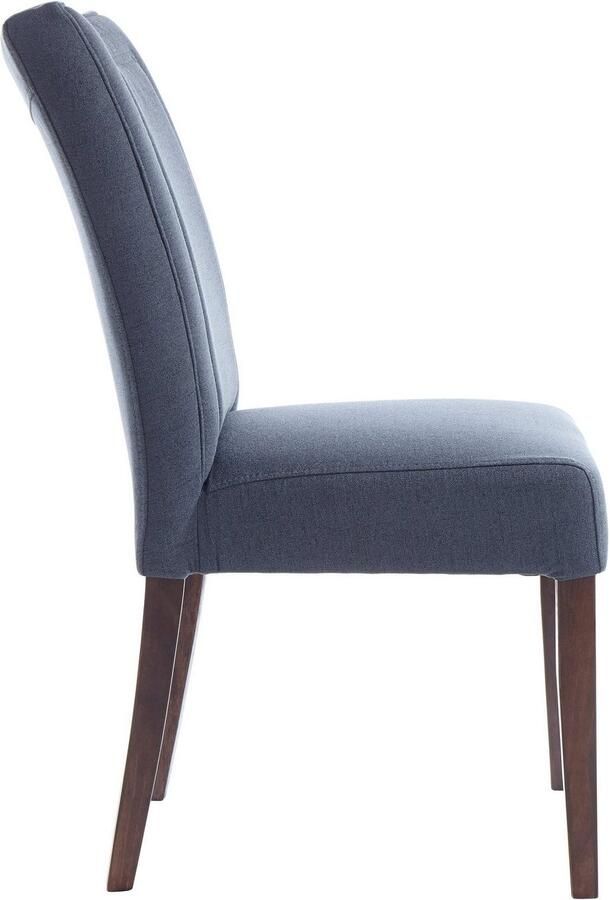 Home affaire Eetkamerstoel Zena Frame van massief hout gestoffeerde stoel eetkamer bestseller (set 2 stuks) - Foto 3