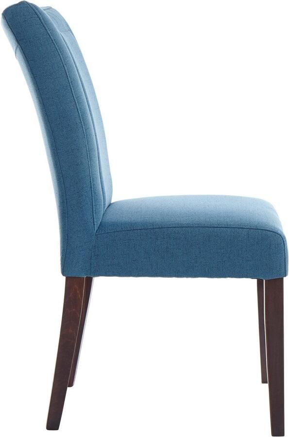 Home affaire Eetkamerstoel Zena Frame van massief hout gestoffeerde stoel eetkamer bestseller (set 2 stuks) - Foto 4