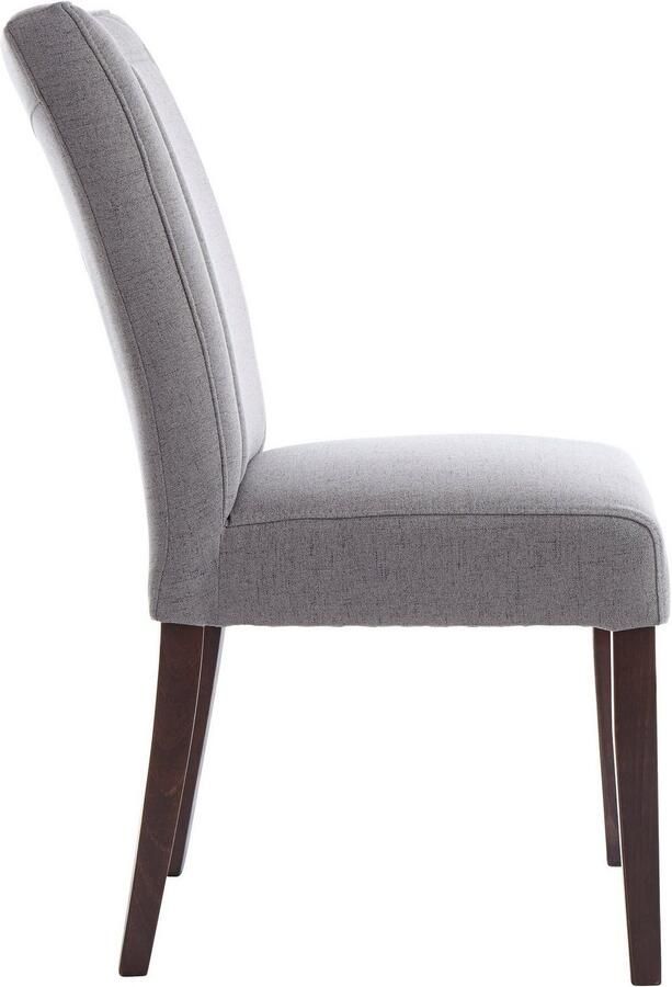 Home affaire Eetkamerstoel Zena Frame van massief hout gestoffeerde stoel eetkamer bestseller (set 2 stuks) - Foto 3