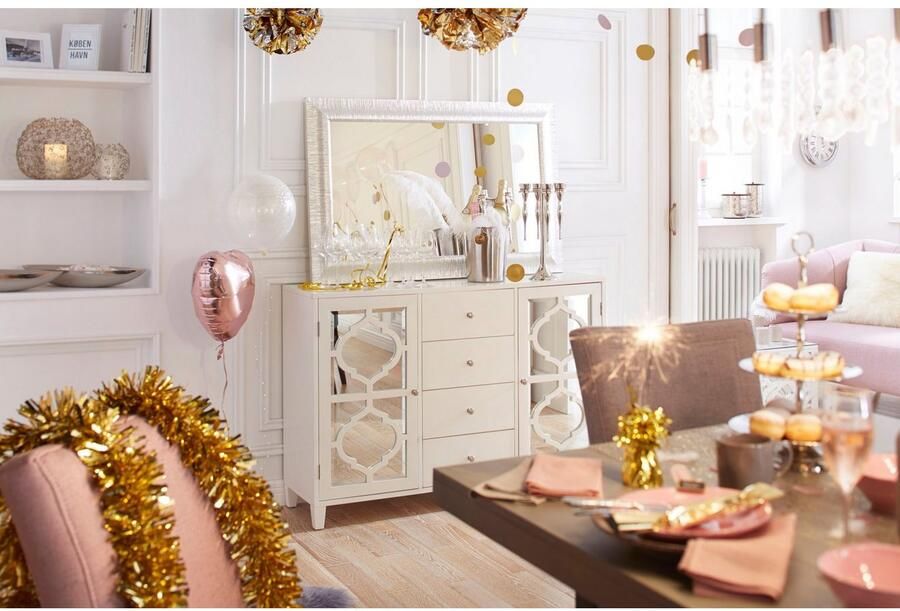 Home affaire Eetkamerstoel Zena Frame van massief hout gestoffeerde stoel eetkamer bestseller (set 2 stuks) - Foto 4