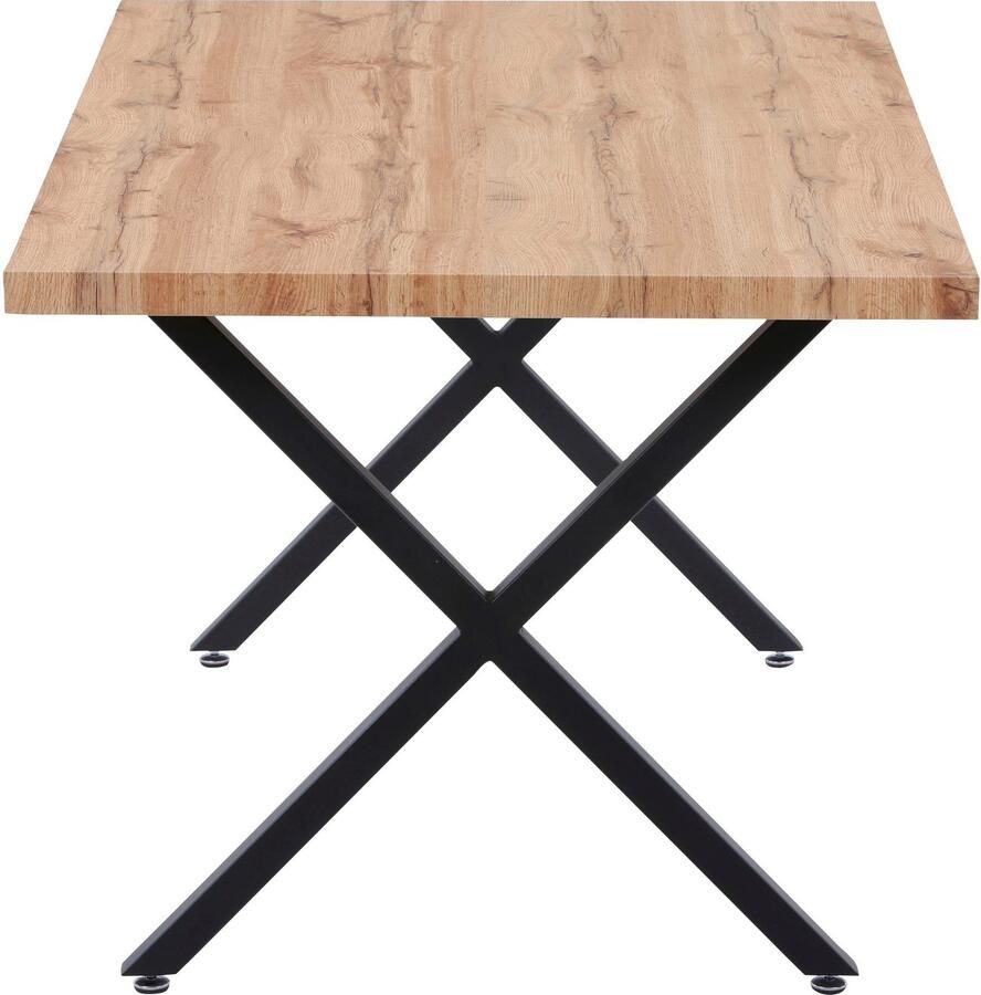 Artistiq Living Artistiq Eettafel Lorna X-poot Eikenlook 160 x 90cm Bruin - Foto 2